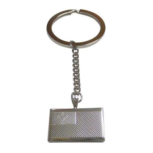 Kiola Designs | Accessories | Silver Toned Etched Samoa Flag Pendant ...